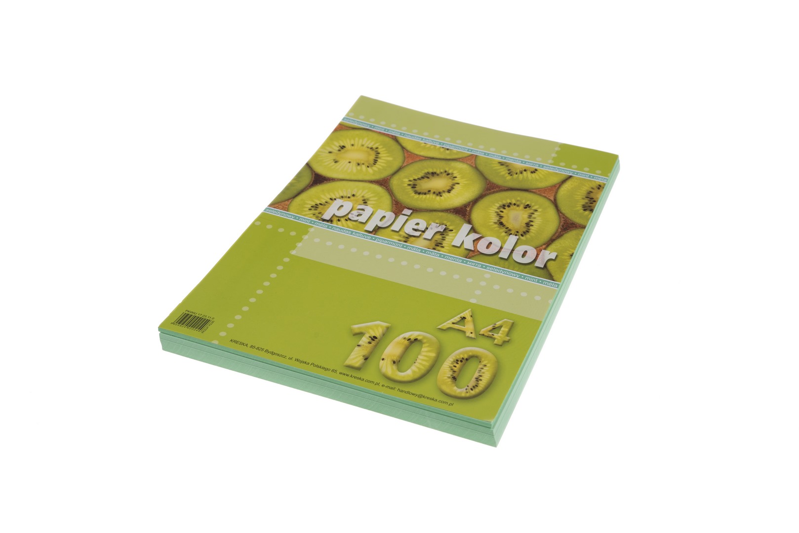 Papier ksero A4/ 80g (100) seledynowy Kreska